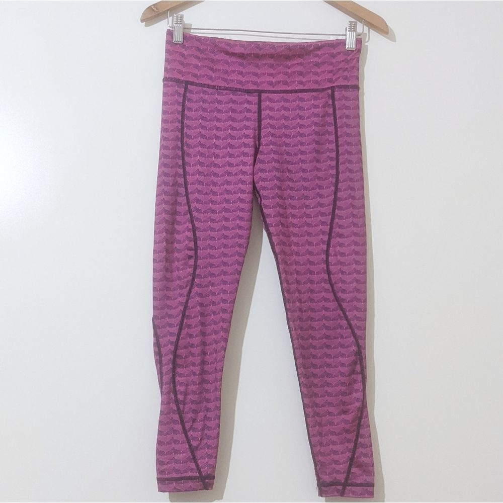 Vineyard Vines Purple Patterned Performance Leggings